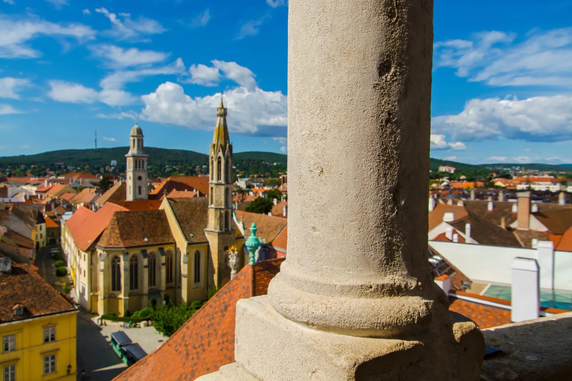 View from the Medieval fire tower in Sopron