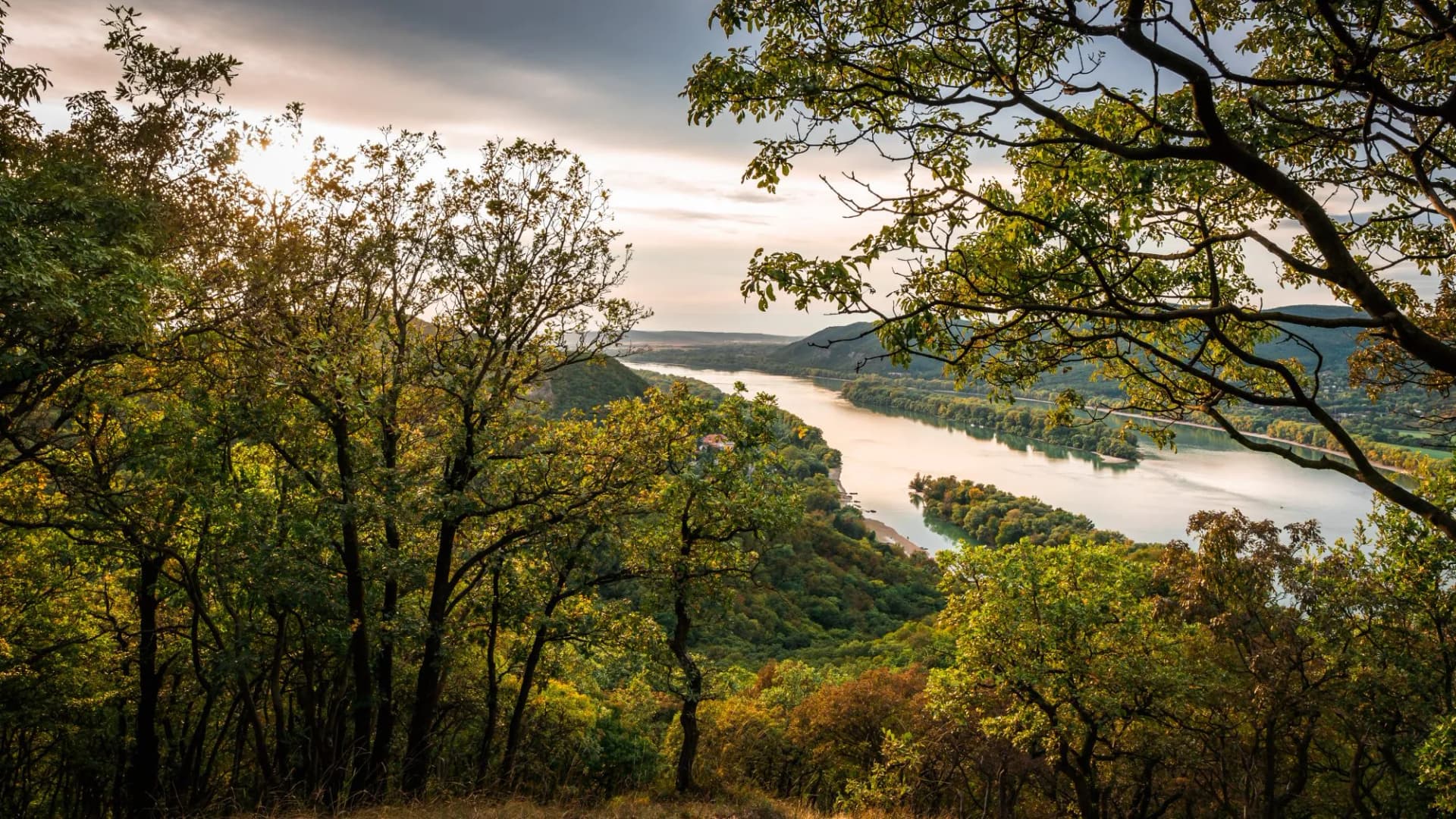 View of danube from esztergrom