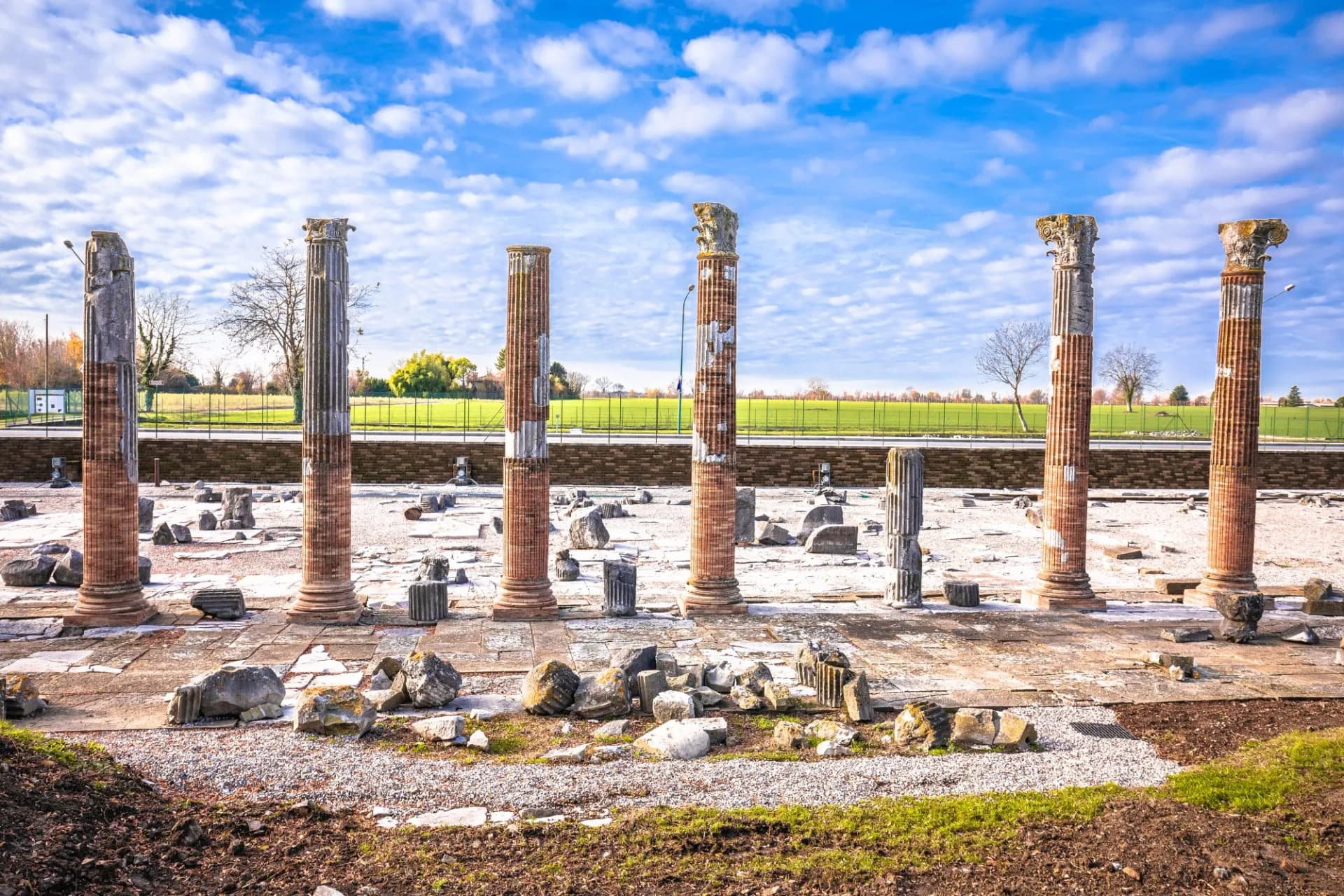 Roman ruins in aquileia