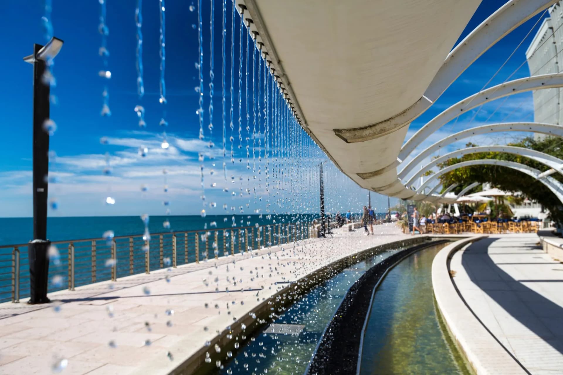 Waterfront promenade in grado