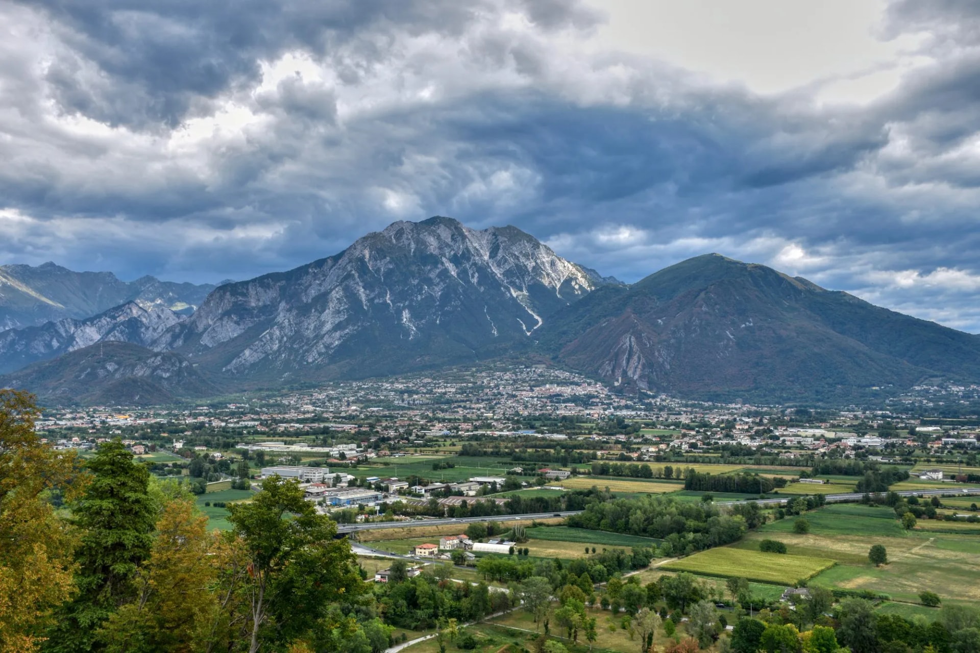 View of the alps