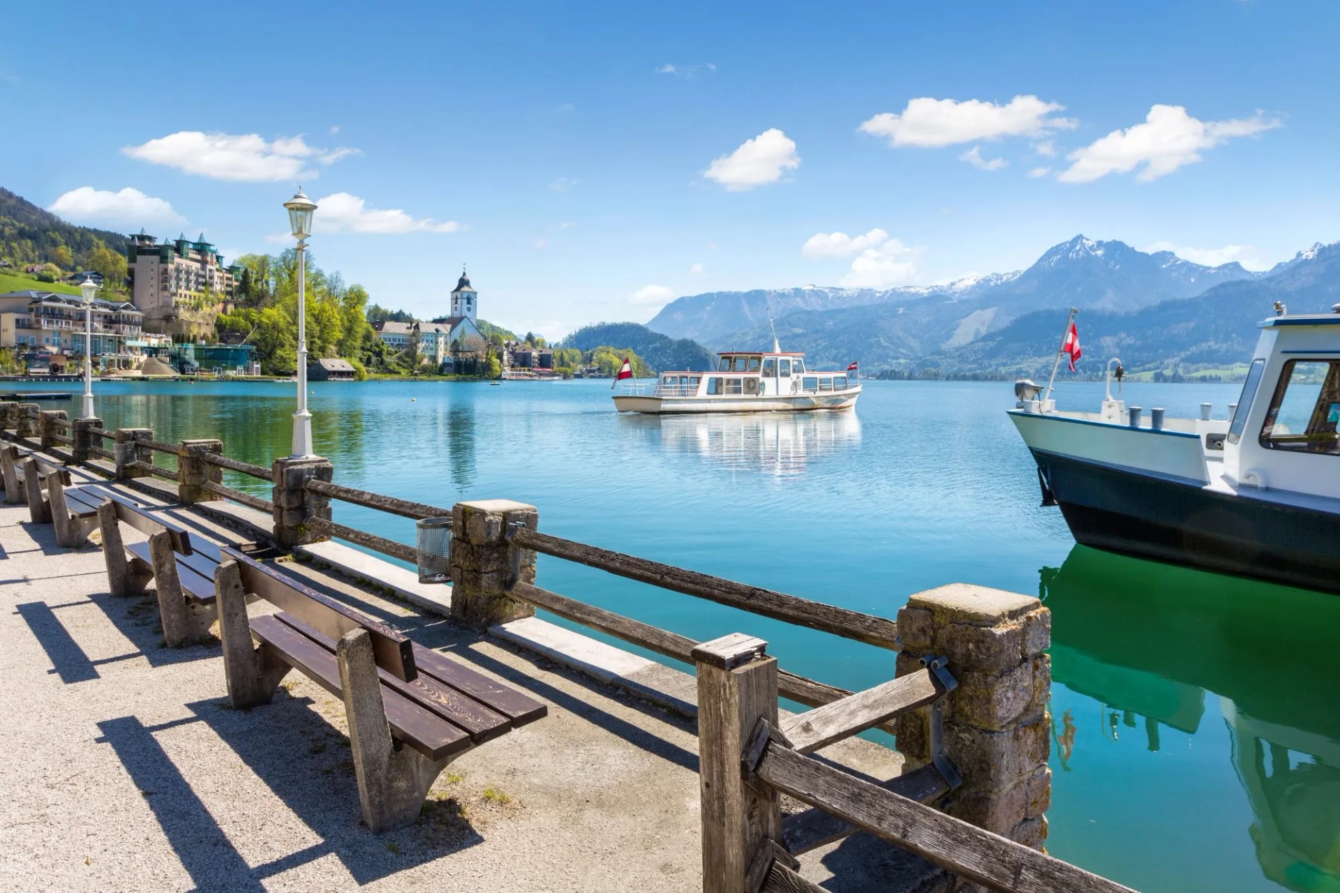 Wolfgangsee lake cruise at st wolfgang